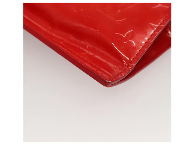 LOUIS VUITTON Borsa Tote Stanton Monogram Vernis Rossa M91078 LV Auth BA4291 Rosso - vista 16