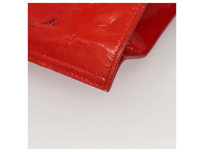 LOUIS VUITTON Borsa Tote Stanton Monogram Vernis Rossa M91078 LV Auth BA4291 Rosso - vista 17