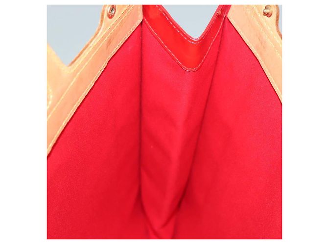 LOUIS VUITTON Borsa Tote Stanton Monogram Vernis Rossa M91078 LV Auth BA4291 Rosso - vista 20