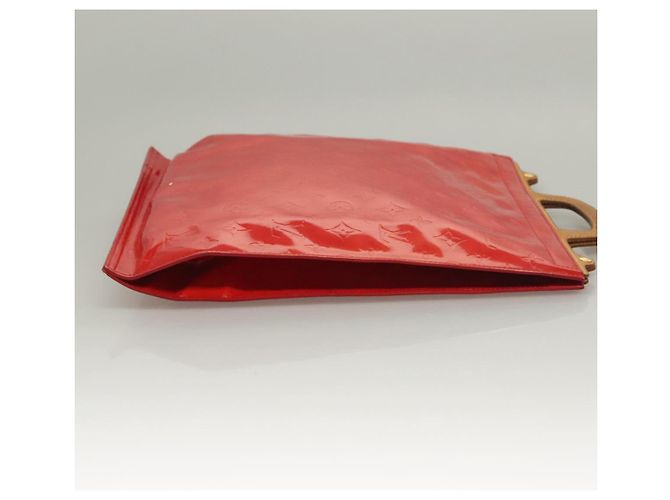 LOUIS VUITTON Borsa Tote Stanton Monogram Vernis Rossa M91078 LV Auth BA4291 Rosso - vista 4