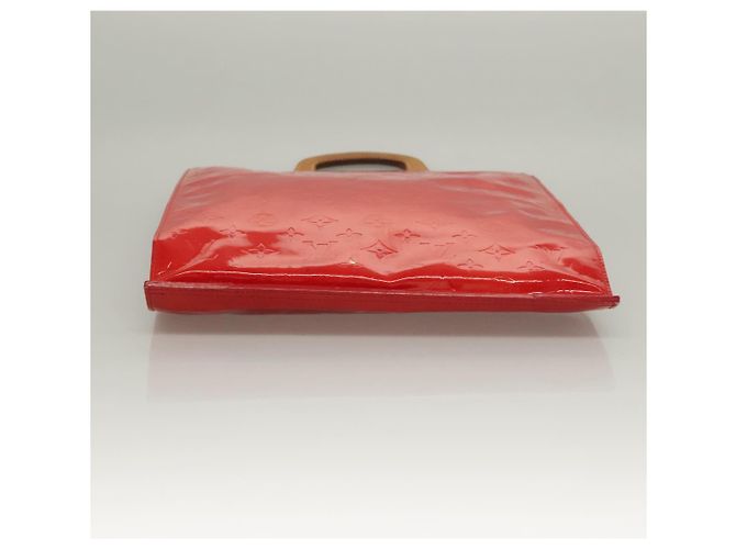 LOUIS VUITTON Borsa Tote Stanton Monogram Vernis Rossa M91078 LV Auth BA4291 Rosso - vista 6