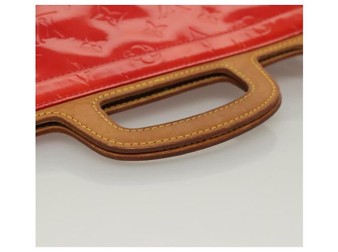 LOUIS VUITTON Borsa Tote Stanton Monogram Vernis Rossa M91078 LV Auth BA4291 Rosso - vista 8