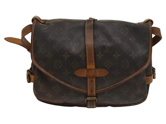 LOUIS VUITTON Borsa a Spalla Monogram Saumur 30 M42256 LV Auth bs28187 Monogramma - vista 13