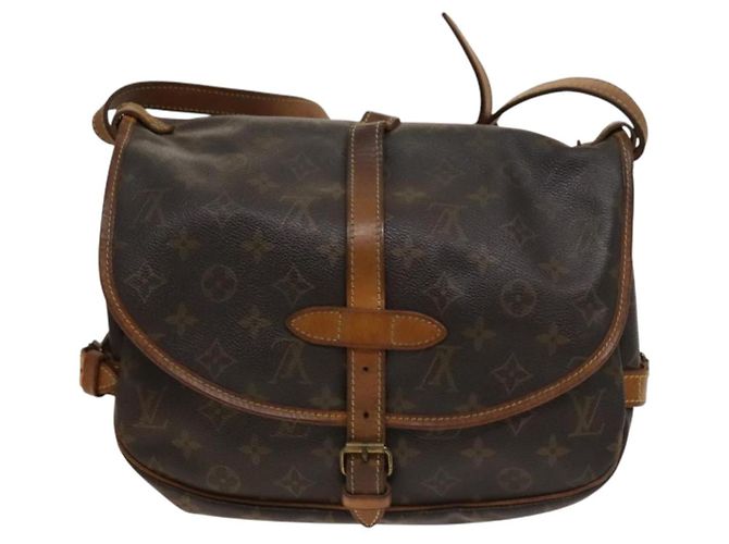 LOUIS VUITTON Borsa a Spalla Monogram Saumur 30 M42256 LV Auth bs28187 Monogramma - vista 2