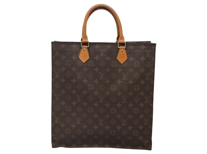 LOUIS VUITTON Borsa Sac Plat Monogram M51140 LV Auth BA4419 Monogramma - vista 13
