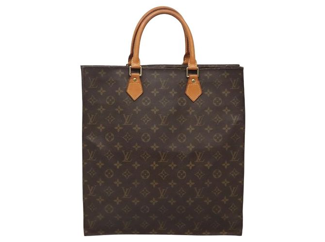 LOUIS VUITTON Borsa Sac Plat Monogram M51140 LV Auth BA4419 Monogramma - vista 2