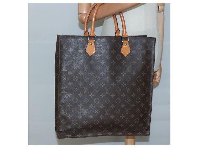 LOUIS VUITTON Borsa Sac Plat Monogram M51140 LV Auth BA4419 Monogramma - vista 20