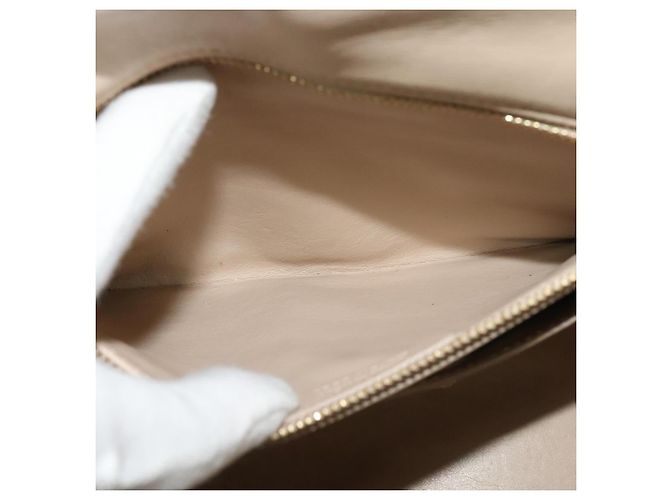 Borsa a mano Vala in pelle 2 in 1 beige e oro Auth BA4303 di Salvatore Ferragamo - vista 24