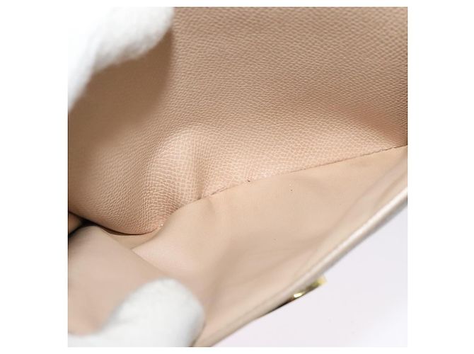 Borsa a mano Vala in pelle 2 in 1 beige e oro Auth BA4303 di Salvatore Ferragamo - vista 25