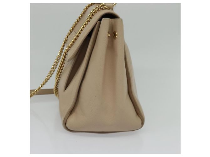 Borsa a mano Vala in pelle 2 in 1 beige e oro Auth BA4303 di Salvatore Ferragamo - vista 4