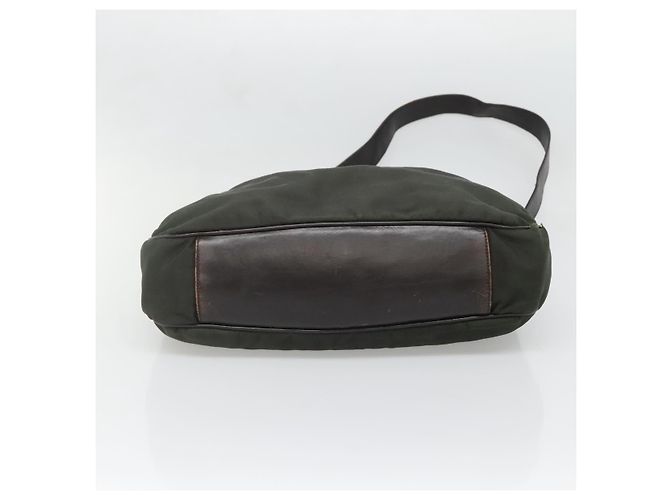Borsa a mano in nylon Gucci Bamboo 2 in 1 khaki argento 001 1577 2123 Auth sw1236 Cachi - vista 5