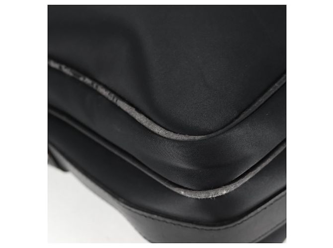 Borsa a spalla in nylon nero e argento autentica BURBERRY bs28161 - vista 15