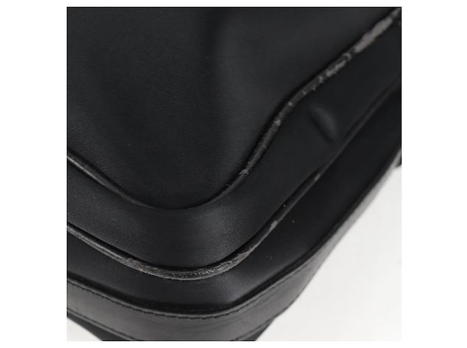 Borsa a spalla in nylon nero e argento autentica BURBERRY bs28161 - vista 16