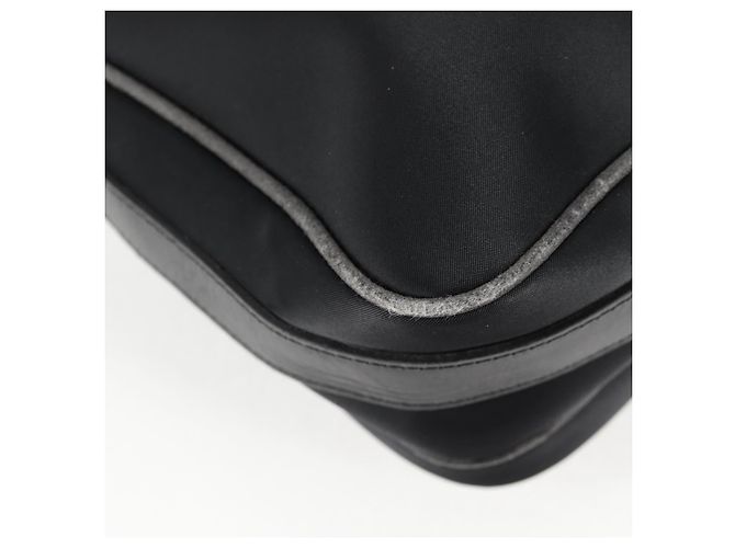 Borsa a spalla in nylon nero e argento autentica BURBERRY bs28161 - vista 17