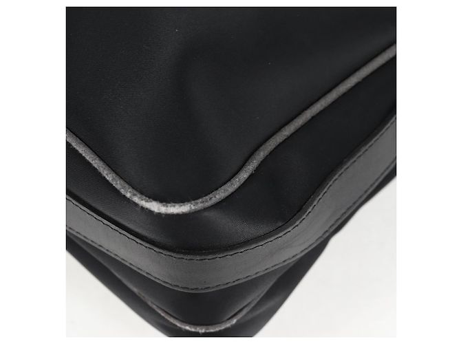 Borsa a spalla in nylon nero e argento autentica BURBERRY bs28161 - vista 18