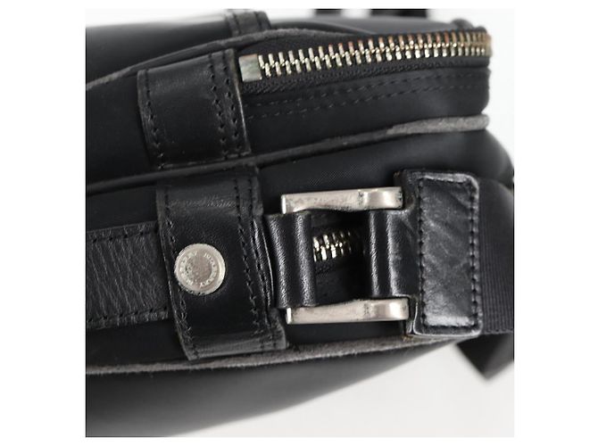 Borsa a spalla in nylon nero e argento autentica BURBERRY bs28161 - vista 19