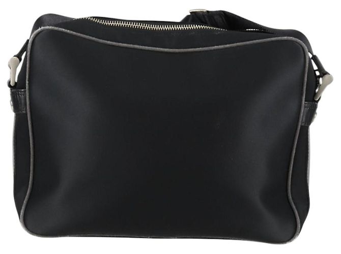 Borsa a spalla in nylon nero e argento autentica BURBERRY bs28161 - vista 2