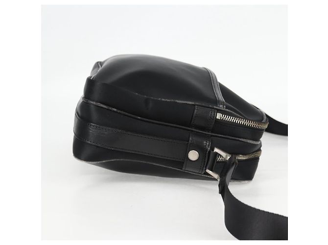 Borsa a spalla in nylon nero e argento autentica BURBERRY bs28161 - vista 5