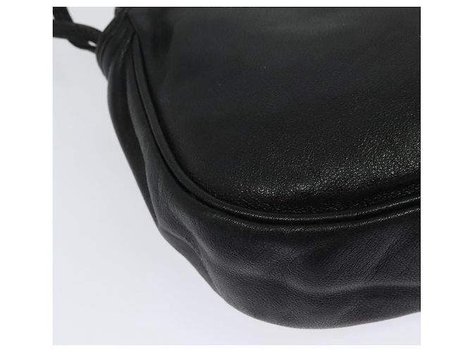 BALLY Bolsa de Ombro de Couro Preta e Dourada Auth BA4829 Preto Dourado - vista 15