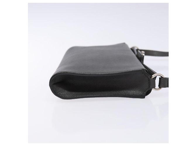 Borsa a Spalla Gancini in Pelle Grigia Argento Auth BA4441 di Salvatore Ferragamo - vista 3