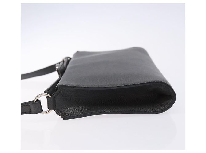 Borsa a Spalla Gancini in Pelle Grigia Argento Auth BA4441 di Salvatore Ferragamo - vista 4