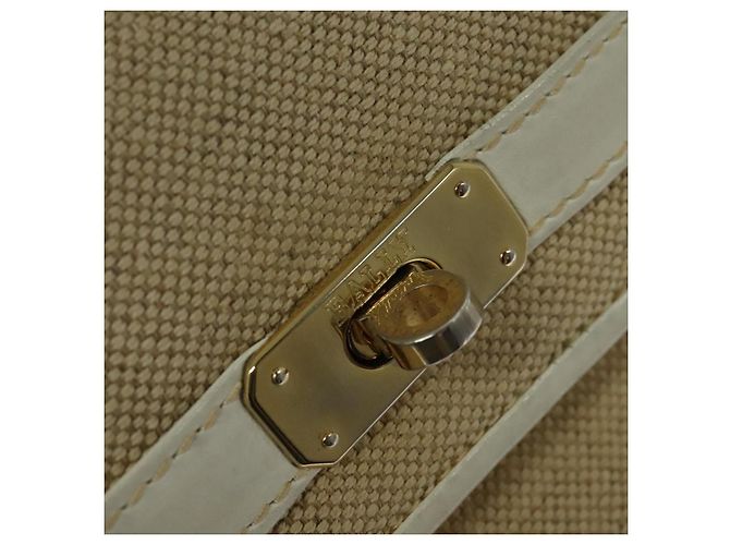Borsa a Spalla BALLY in Tela Beige Oro Auth BA4285 D'oro - vista 10