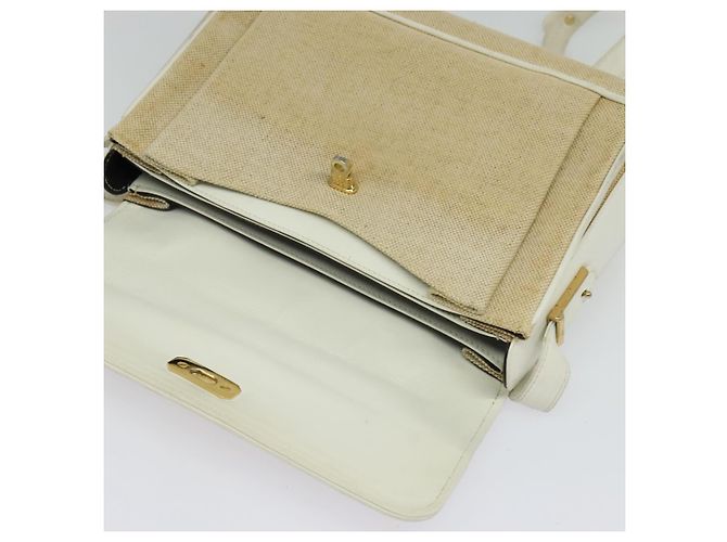 Borsa a Spalla BALLY in Tela Beige Oro Auth BA4285 D'oro - vista 11