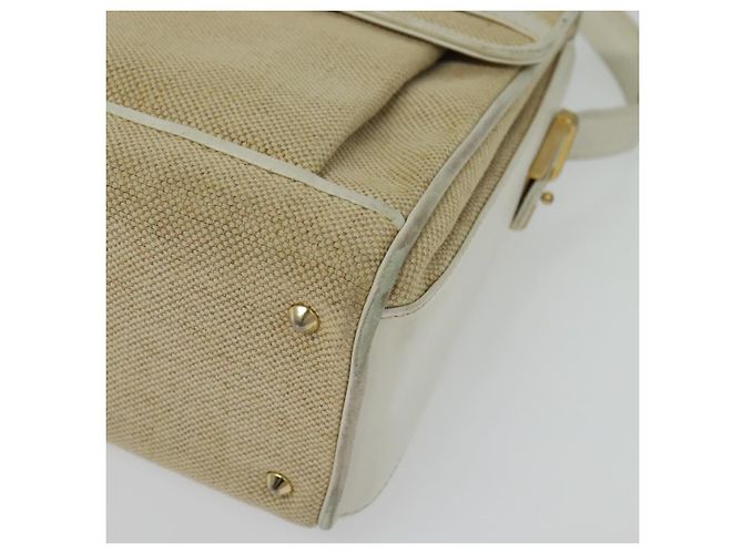 Borsa a Spalla BALLY in Tela Beige Oro Auth BA4285 D'oro - vista 14