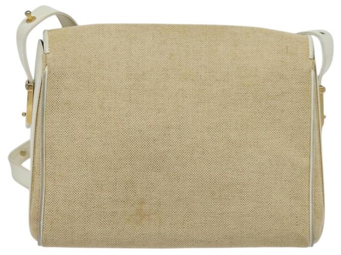Borsa a Spalla BALLY in Tela Beige Oro Auth BA4285 D'oro - vista 2