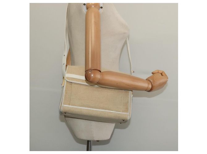 Borsa a Spalla BALLY in Tela Beige Oro Auth BA4285 D'oro - vista 24