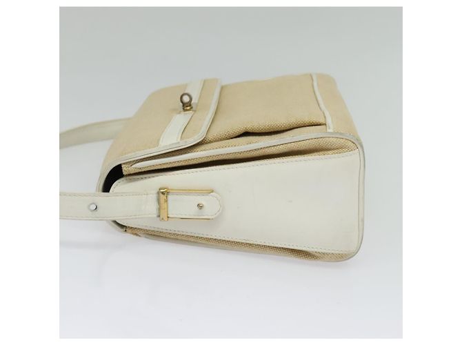 Borsa a Spalla BALLY in Tela Beige Oro Auth BA4285 D'oro - vista 3
