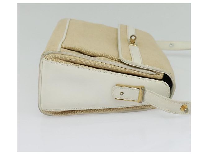 Borsa a Spalla BALLY in Tela Beige Oro Auth BA4285 D'oro - vista 4