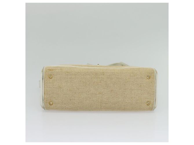 Borsa a Spalla BALLY in Tela Beige Oro Auth BA4285 D'oro - vista 5