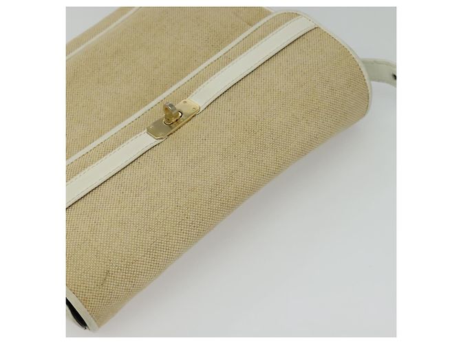 Borsa a Spalla BALLY in Tela Beige Oro Auth BA4285 D'oro - vista 6