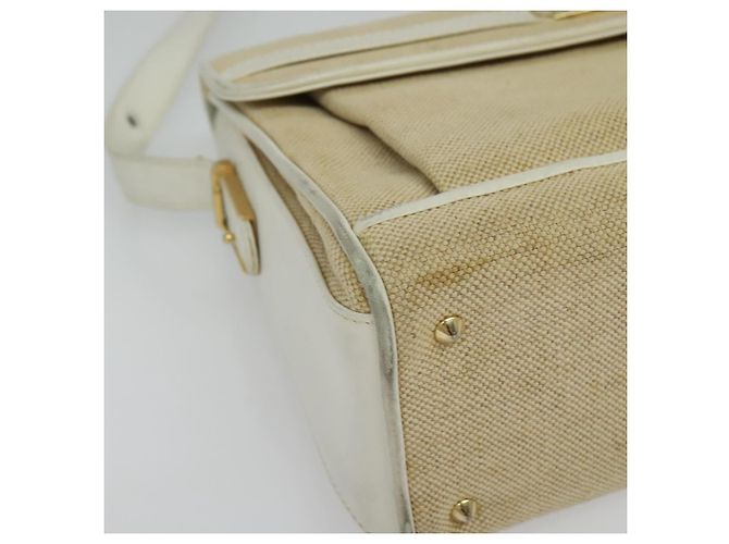 Borsa a Spalla BALLY in Tela Beige Oro Auth BA4285 D'oro - vista 9