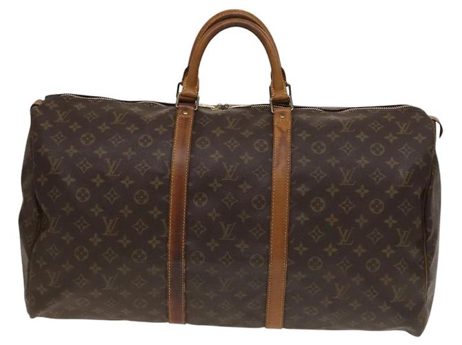 LOUIS VUITTON Borsa Boston Monogram Keepall 55 M41424 LV Auth 136180 Monogramma - vista 13