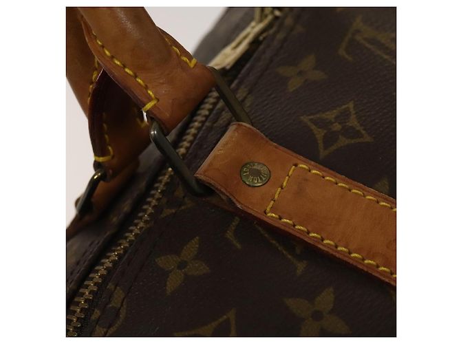 LOUIS VUITTON Borsa Boston Monogram Keepall 55 M41424 LV Auth 136180 Monogramma - vista 17