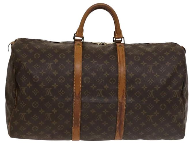 LOUIS VUITTON Borsa Boston Monogram Keepall 55 M41424 LV Auth 136180 Monogramma - vista 2