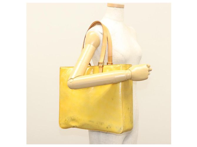 LOUIS VUITTON Monogram Vernis Columbus Tote Bag Grau M91028 LV Auth sw1346 - Ansicht 23