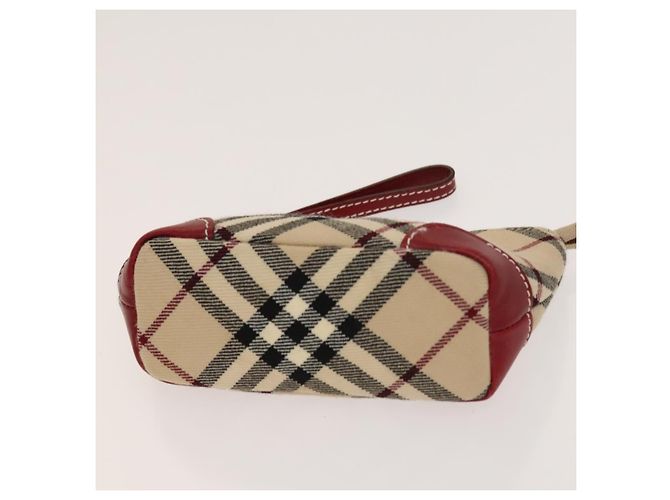 Portachiavi MCM Nova Check Blue Label Pouch Wallet in tela e pelle 4 pezzi Auth ti3369 Marrone Nero Beige - vista 5