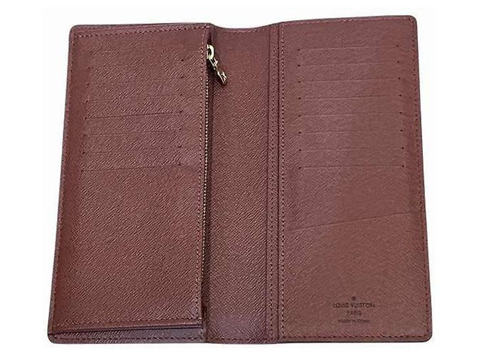 Cartera Larga Brazza Monogram Louis Vuitton Castaño Monograma - vista 3