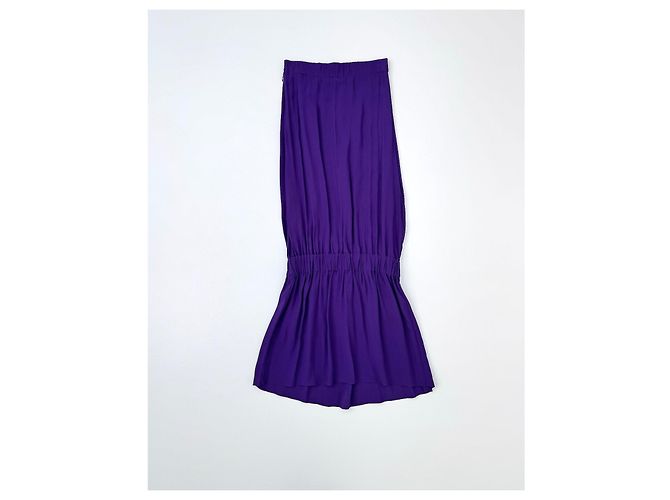 Stella Mc Cartney Stella McCartney Trägerloses Kleid – Herbst 2013 Laufsteg (Look 32) Lila - Ansicht 5