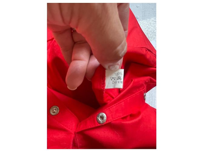 Vestido Thierry Mugler Rojo de Algodón con Corsé Roja - vista 12