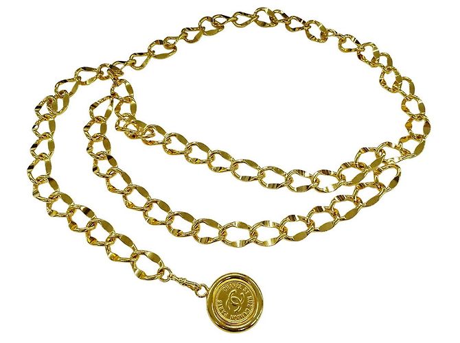Cinturón de Cadena para Mujer Chanel Cambon GP Oro Dorado - vista 2