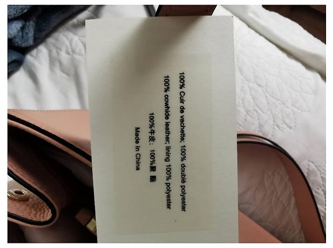 Borsa a mano Lancel in pelle rosa beige pesca - vista 12