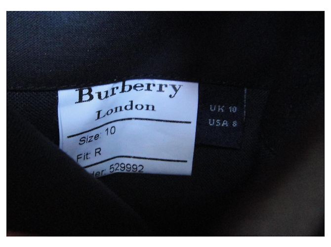 Gabardina corta Burberry London negra de algodón Negro - vista 8