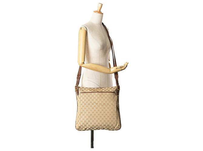 Borsa a tracolla Gucci Beige GG Canvas - vista 13