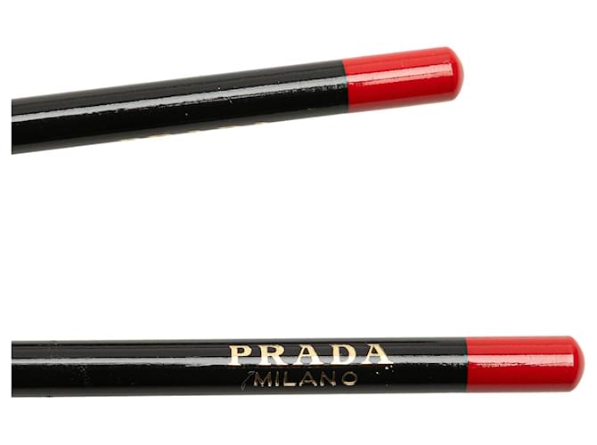 Ensemble de crayons graphite avec logo en bois noir Prada - vue 3