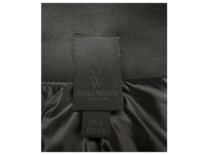 Vera Wang Pre-Fall 2014 Polyesterfell Taschenmantel Größe 40 - vista 6