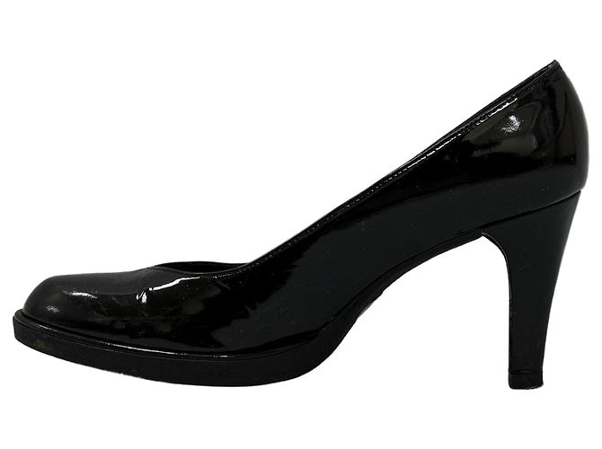 Stuart Weitzman Pumps aus schwarzem Lackleder - Ansicht 4